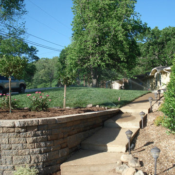 Belgard Celtic Wall block and front yard makeover