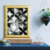 Paul Brent Moroccan Tile Peel & Stick Wallpaper, black