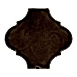 Tuileries Arabesque in Black - Wall And Floor Tile