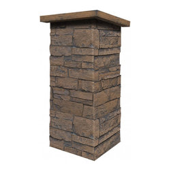 C141-BRIGHTON STONE COLUMN WRAP (CAPS SOLD SEPARATELY) - Wall Panels