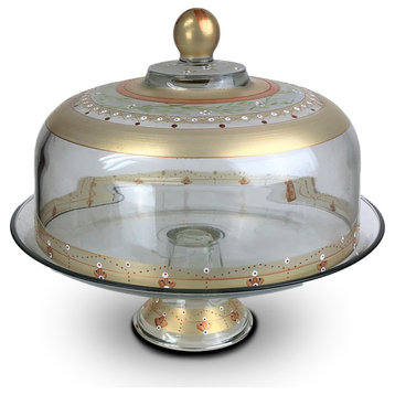 Mosaic Gold Garland Cake Dome