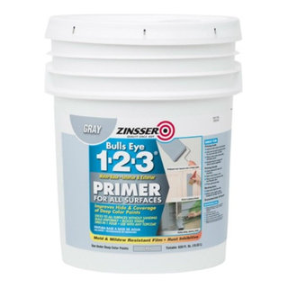 Zinsser® Bulls Eye 1-2-3® Primer For All Surfaces, Gray, 5-Gallon, 5 ...