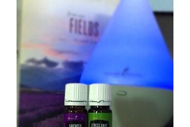 Diffusing Essential Oil for Stress Relief