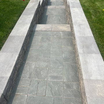 Project in New Jersey — Elevated Walkway with Stone Finish