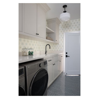 Irvine - Contemporary Coastal Remodel - Beach Style - Laundry Room ...