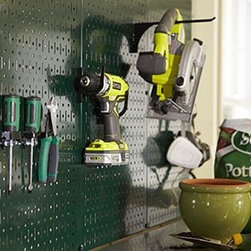 Wall Control Green Metal Pegboard ToolBoard Pack - Garage And Tool Storage