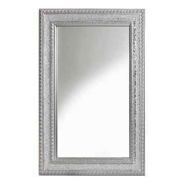 Silver Mosaic Accent Wall Mirror