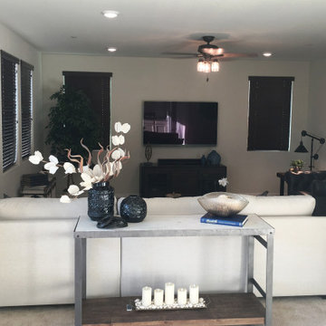Bursts of Blue Brentwood Family Room