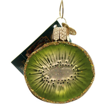 Old World Christmas Kiwi Glass Ornament Fruit Gooseberry 28115