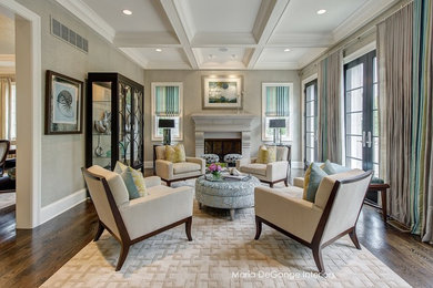 Living room - transitional living room idea in Miami