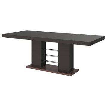 LINOSA Extendable Dining Table, Brown