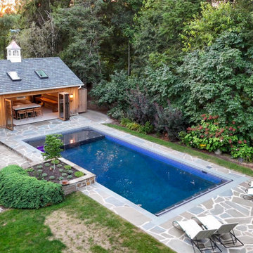 Indoor-Outdoor Living Design Using Wood NanaWall Bifold Doors