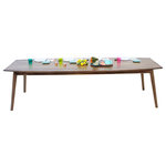 moderncre8ve - The Santa Monica Large: Mid Century Modern Solid Walnut Dining Table - Classic midcentury modern lines, married with crisp modern details in solid black american walnut.