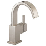 Delta - Delta Vero Single Handle Bathroom Faucet, Stainless, 553LF-SS - You can install with confidence, knowing that Delta faucets are backed by our Lifetime Limited Warranty. Delta WaterSense labeled faucets, showers and toilets use at least 20% less water than the industry standard saving you money without compromising performance.