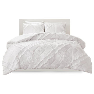 100% Polyester Coverlet Set With Ruffles, ID13-1641