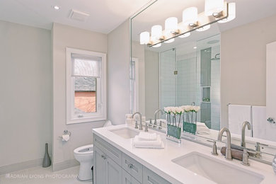 Inspiration for a transitional bathroom remodel in Toronto