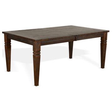 66-90" Solid Wood Dining Table with 2 Extension Leaves Homestead Table