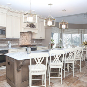Light and Bright Kitchen and Powder Bath Remodel