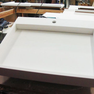 solid surface bathroom basin