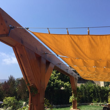Malibu Pergola Glide-on Wire Shades