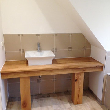 Bathroom with shower and tub