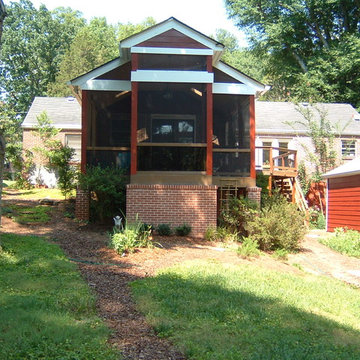 Screen Porch Addition with Enclosed Spa Tub