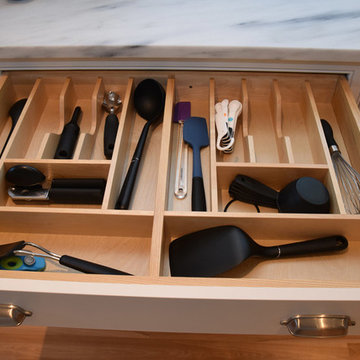 Corner cabinet and pullout options that Maximize Space
