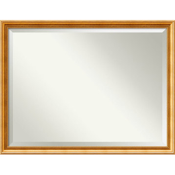 Wall Mirror, Townhouse Gold, Outer Size 44x34