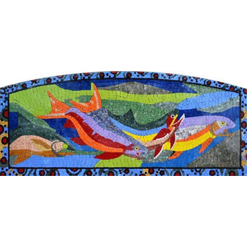 Colorful Nautical Mosaic On Sale, 19"x48"