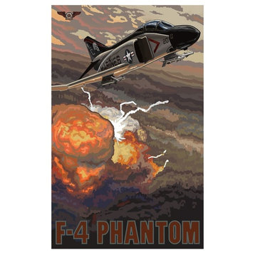 Paul A. Lanquist F-4 Phantom Bomb Run Art Print, 12"x18"