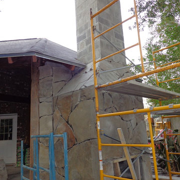 The Hammer Family Wood Fired Pizza Oven and Fireplace Combo in Louisiana