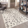 Atlas Hand Knotted Moroccan Rug, Natural, 3'6"x5'6"