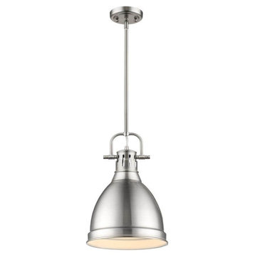 Golden Duncan Small Pendant with Rod 3604-S PW-PW - Pewter