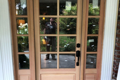 Example of a trendy home design design in Seattle