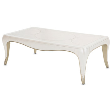 London Place Rectangular Cocktail Table - Creamy Pearl