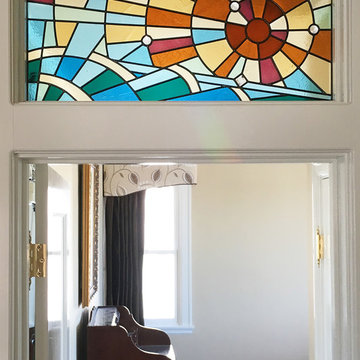 Abstract Ocean over Bedroom Door - Style Guide - Abstract & Whimsical