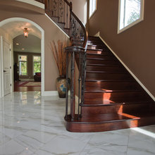 staircase and entry floor
