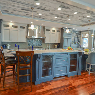 Stunning Kitchen with rustic beach accents in York ME