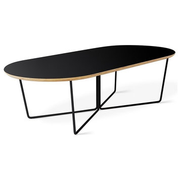 Array Coffee Table - Oval, Black
