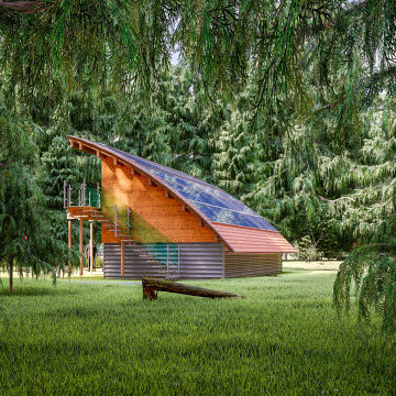 House in the forest | 3D rendering