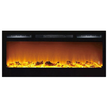 Lexington 35" Built-in Ventless Heater Recessed Wall Mounted Electric Fireplace