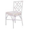 Hannah Arm Chair With Cushion White Set 2