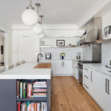 Slab backsplash