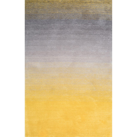 Nuloom Hand-Tufted Ombre Shag Rug, Yellow 4'x6'