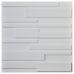 Art3d - 19.7"x19.7" PVC Decorative 3D Wall Panels Brick Wall Panels,  Set of 12, 1-White - About PVC 3D Wall Panels