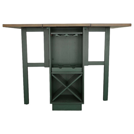 Irish Pub Gate-Leg Counter Table, Evergreen