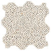 Countryside Micropebbles 11.81"x11.81" Natural Stone Mosaic Tile, White