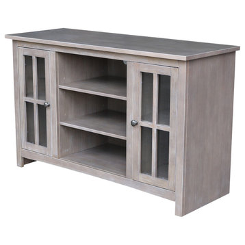 Entertainment / TV Stand - With 2 Doors - 48", Washed Gray Taupe
