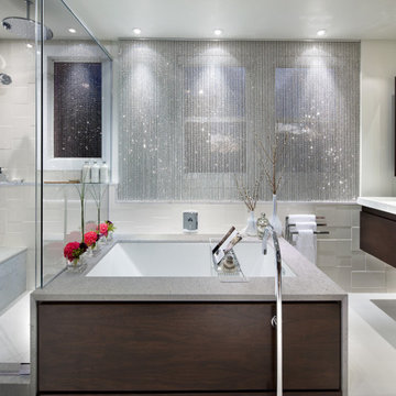 LG Viatera Quartz Bathtub Surround - Nimbus