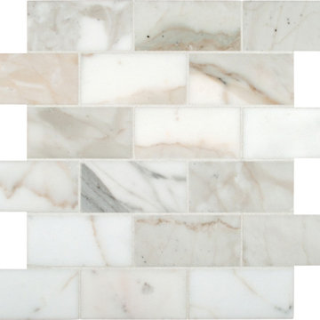 Tradition kitchen- Calacatta Gold 2X4 Polished Mosaic